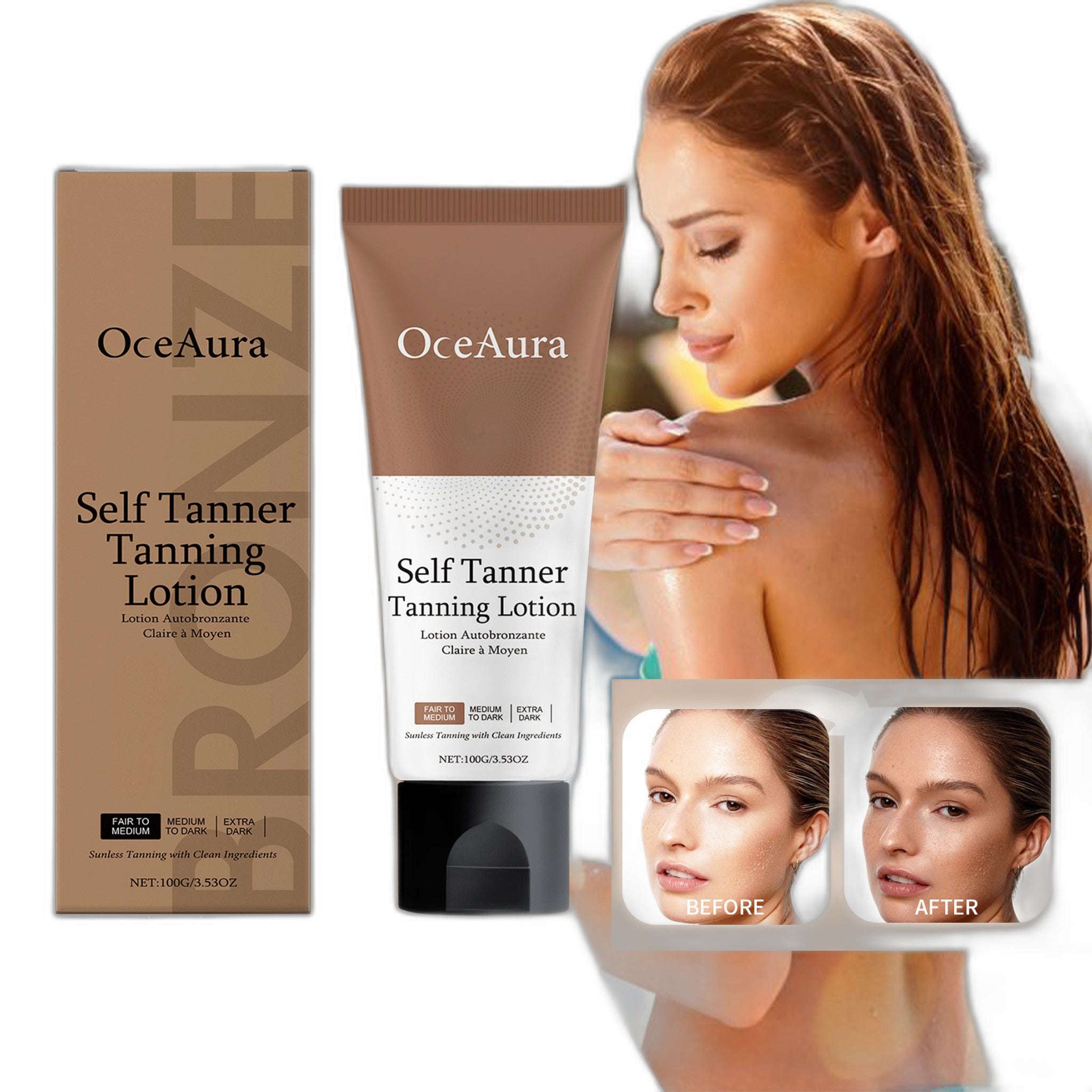 Moisturizing Sunless Tanning Cream for Radiant Skin