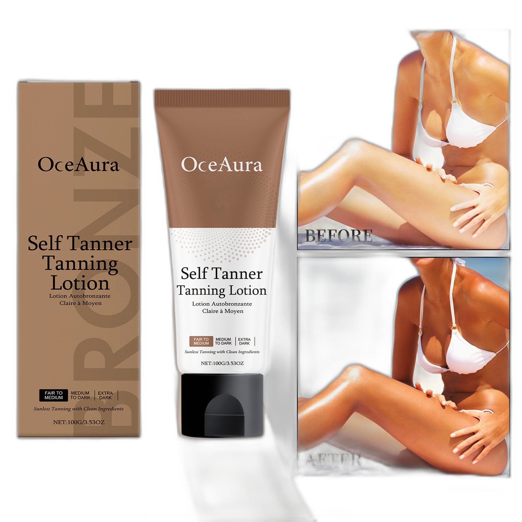 Moisturizing Sunless Tanning Cream for Radiant Skin