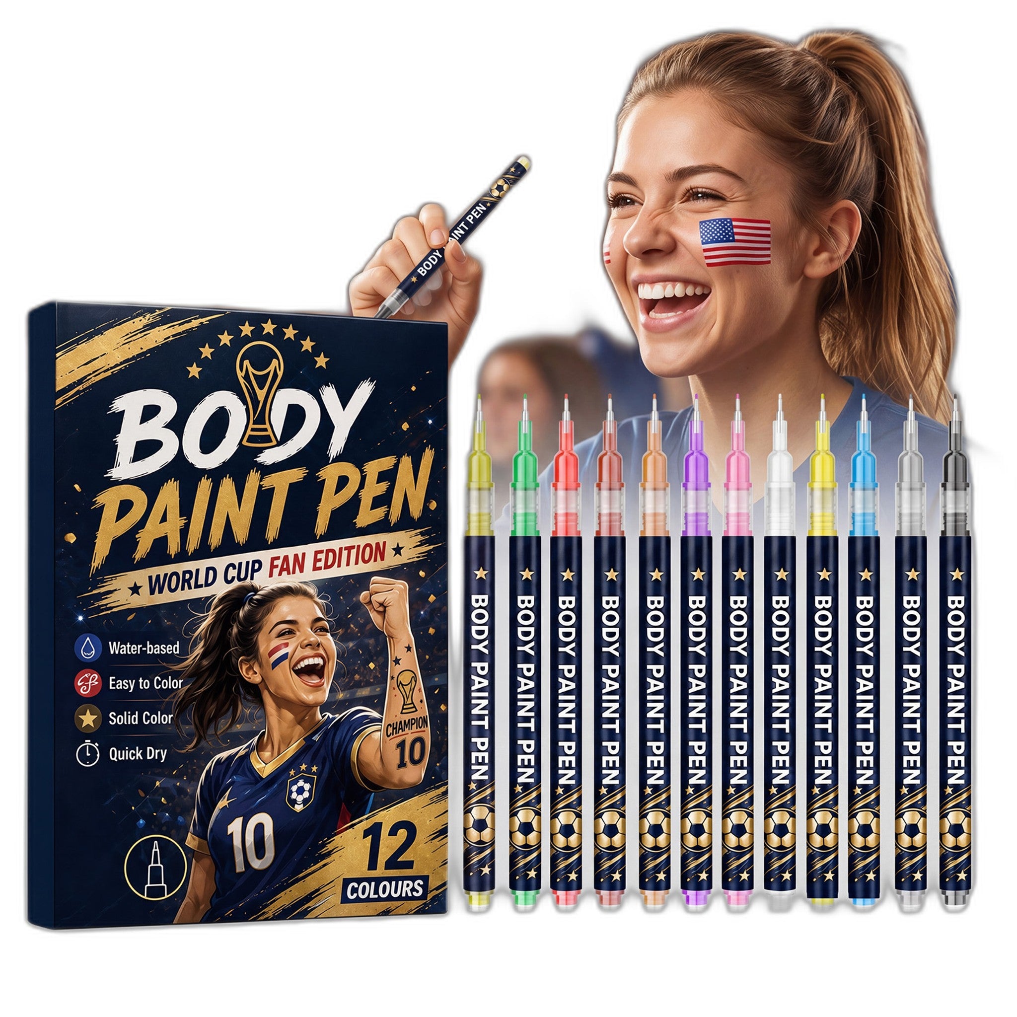 Body Painting Pen World Cup - Ultimate Body Care Tool