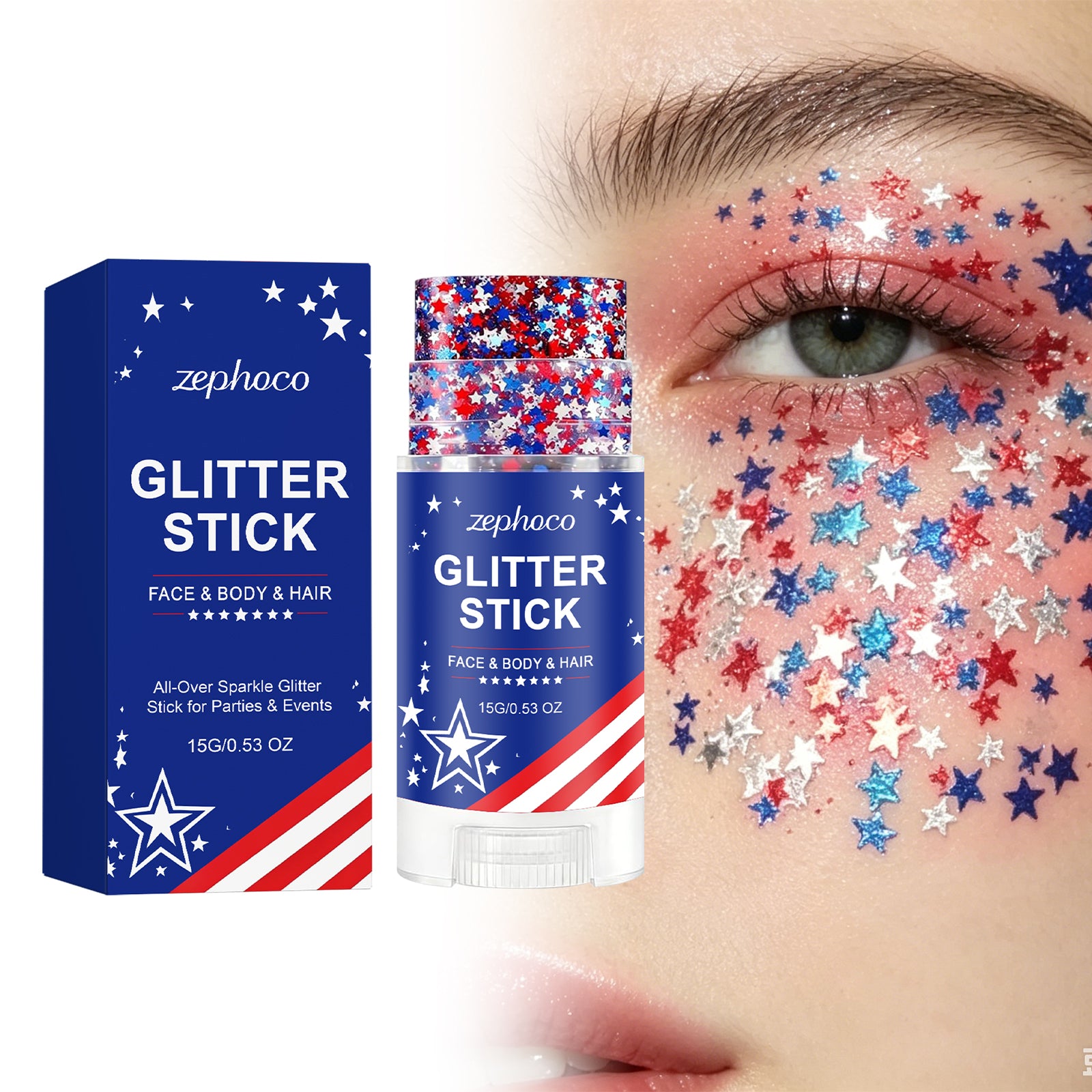 Star Glitter Makeup Stick - Perfect for Your Makeup Organizer