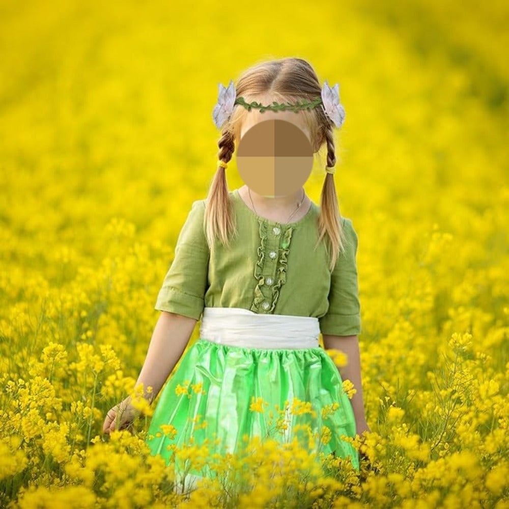 5-teiliges Elfenkleid Kostüm Set für Karneval und Mottopartys