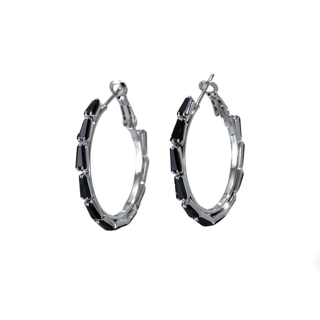 European American Light Luxury C Shape Stud Earrings