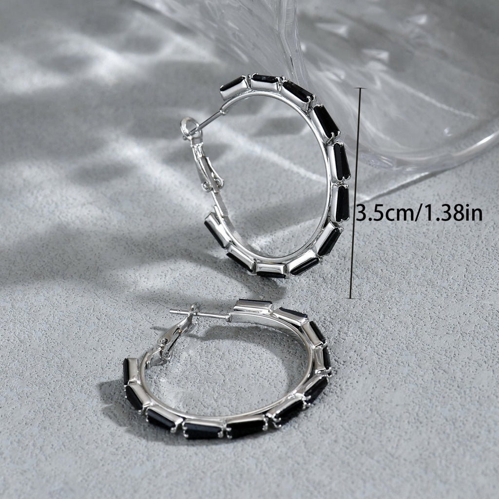 European American Light Luxury C Shape Stud Earrings