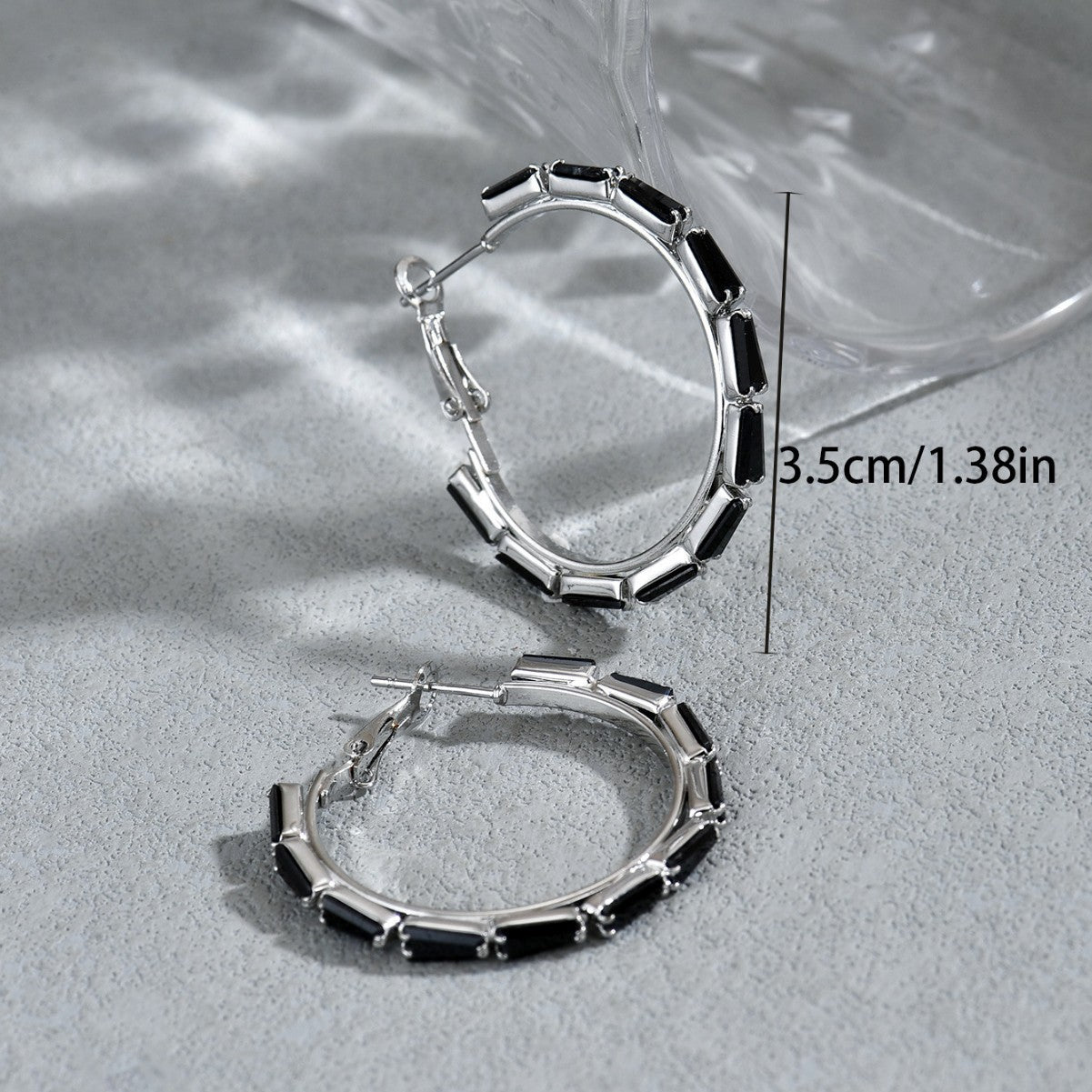 European American Light Luxury C Shape Stud Earrings
