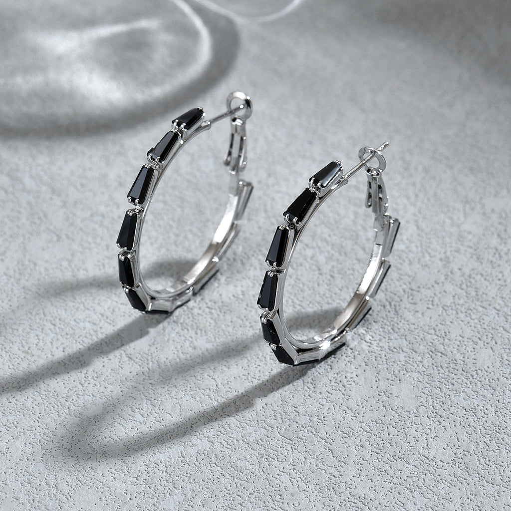 European American Light Luxury C Shape Stud Earrings