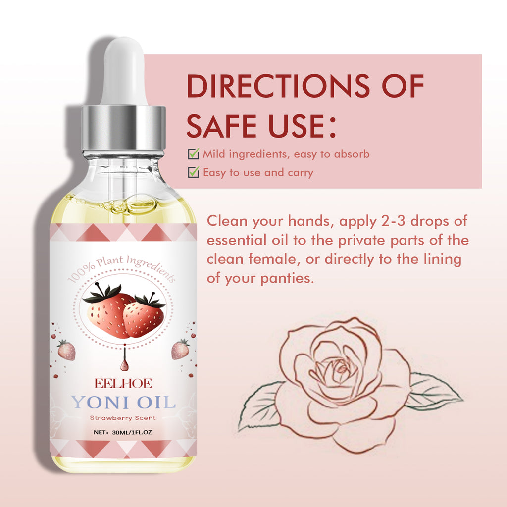 Strawberry Yoni Oil for Women - Natural Feminine Care Oil