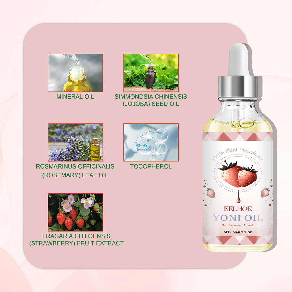 Strawberry Yoni Oil for Women - Natural Feminine Care Oil
