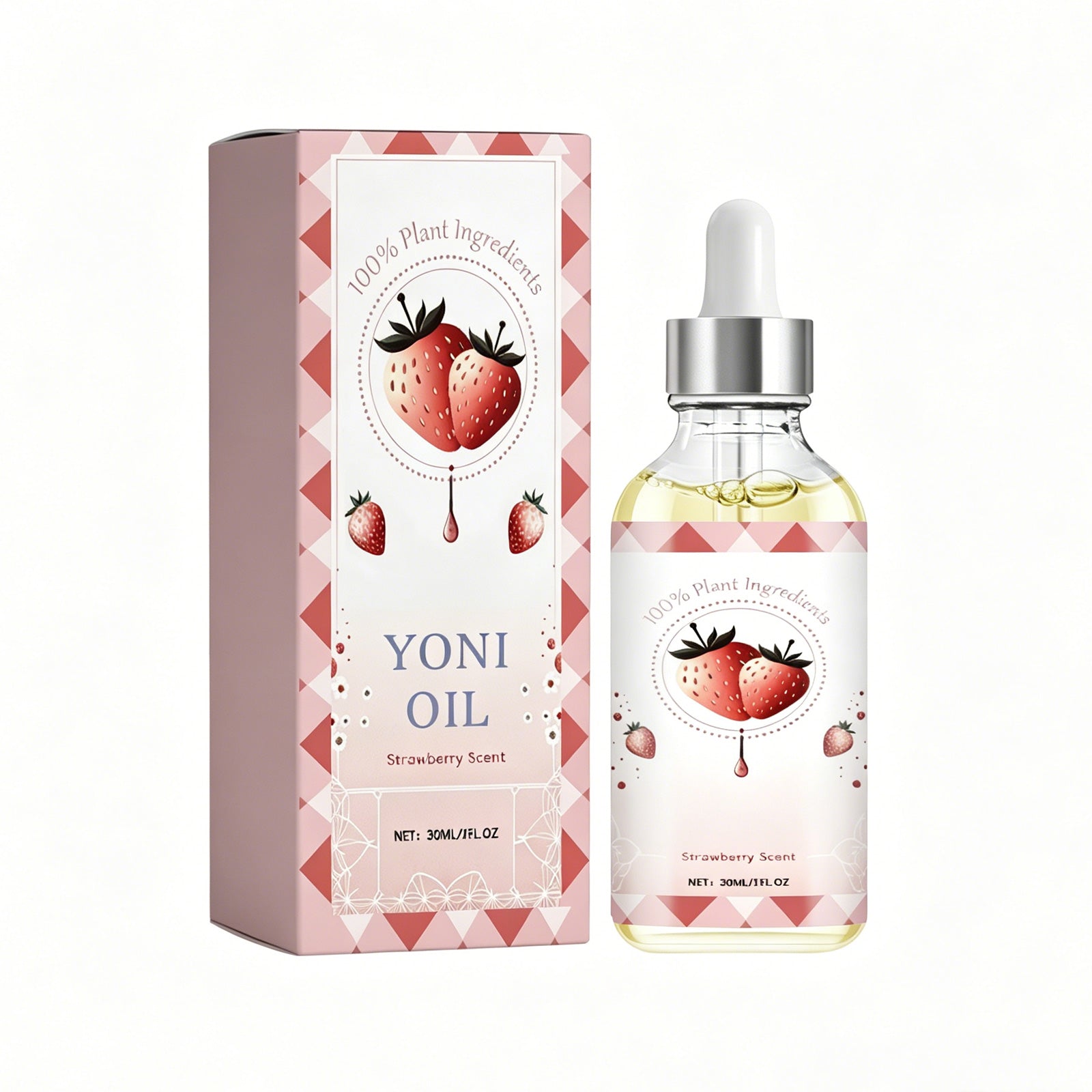 Strawberry Yoni Oil for Women - Natural Feminine Care Oil