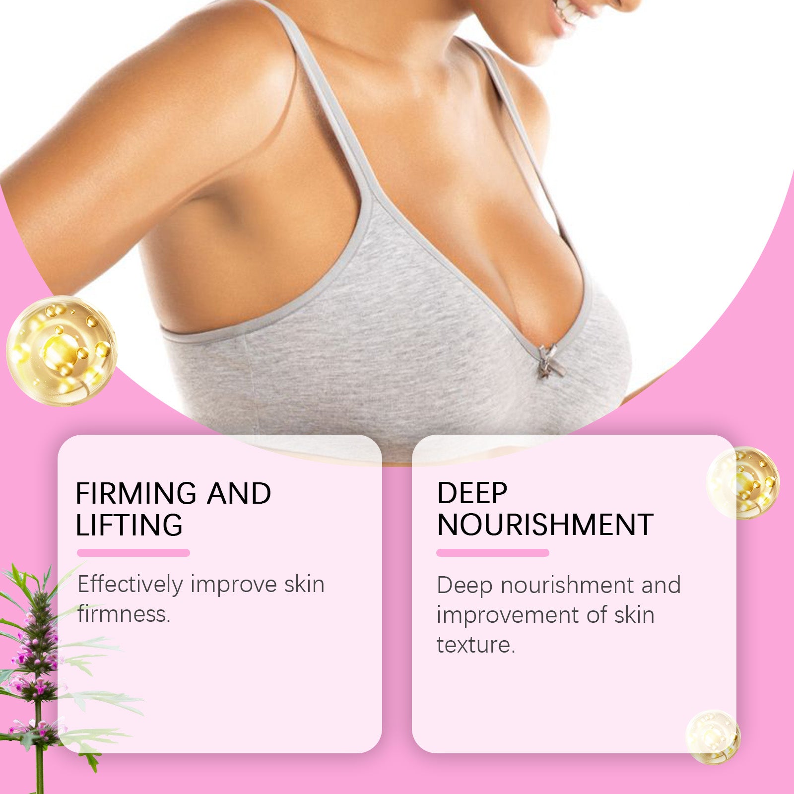 Chest Plumping Lifting Massage Cream with Vitamin E