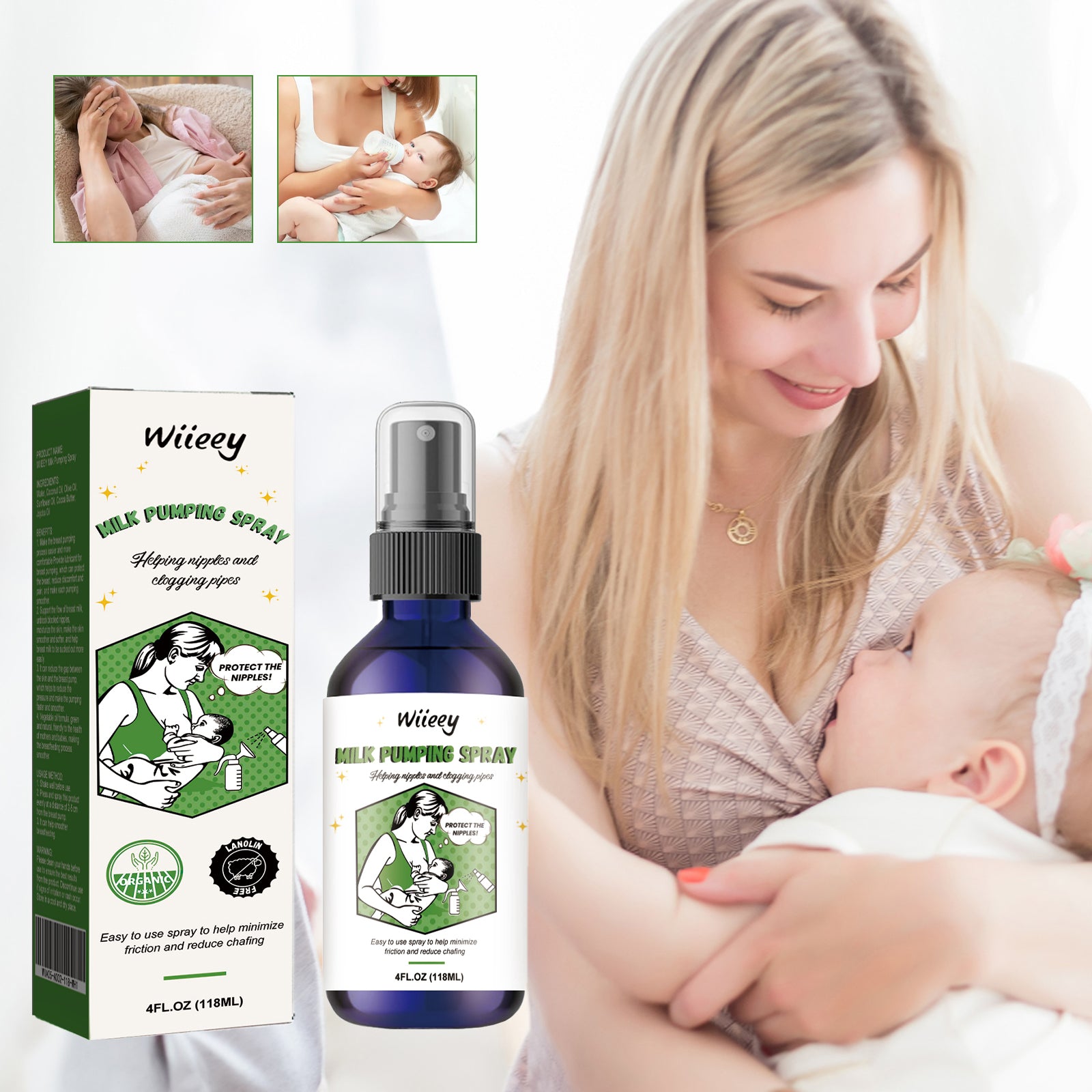 Natural Nipple Care Lubricant for Breastfeeding Relief
