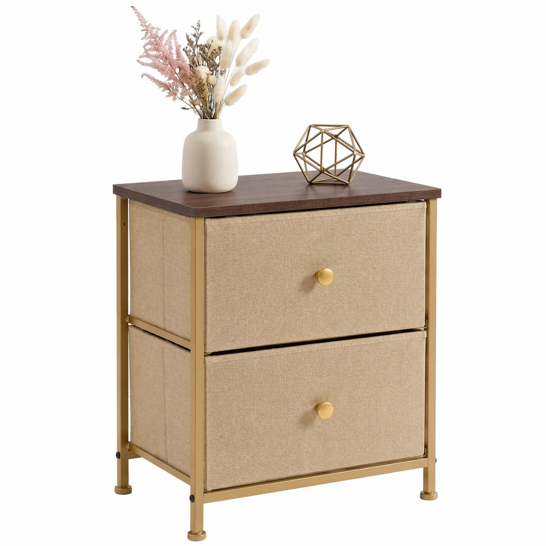 Double Drawer Bedside Table - Perfect Drawer Organizer