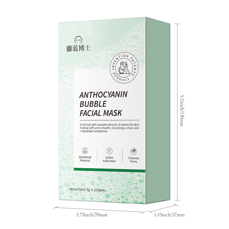 Dr. NL Nalan Anthocyanin Bubble Mask - 5gx12 Pcs