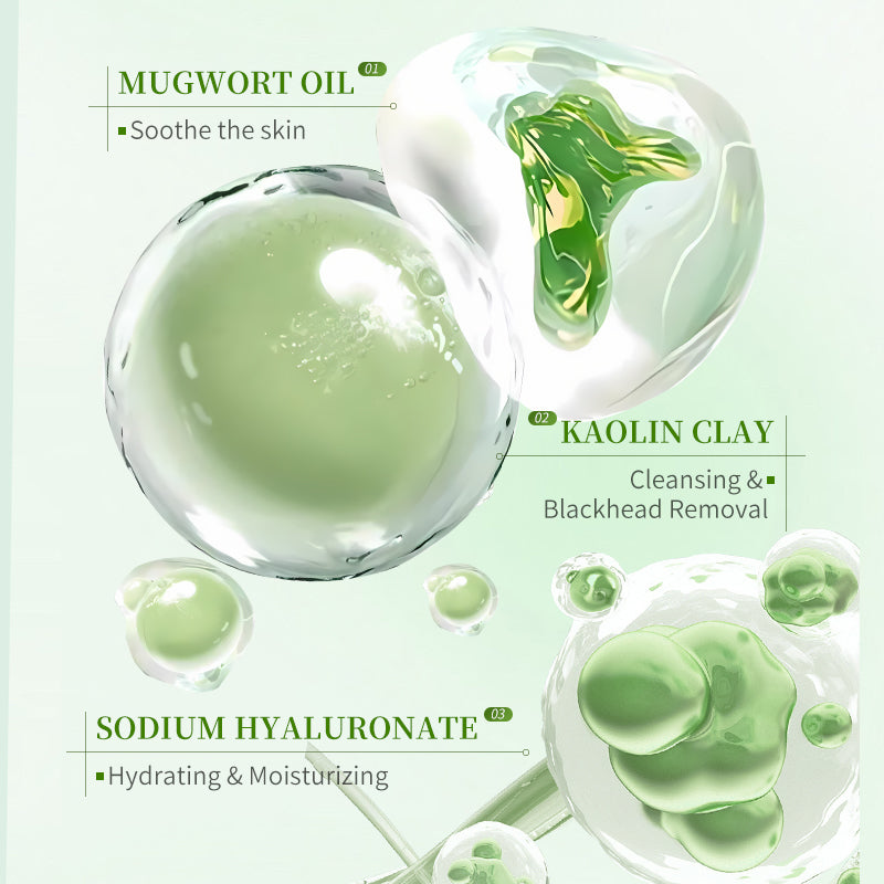 HUNMUI Mugwort Plant Extract Clay Mask Stick - 40g