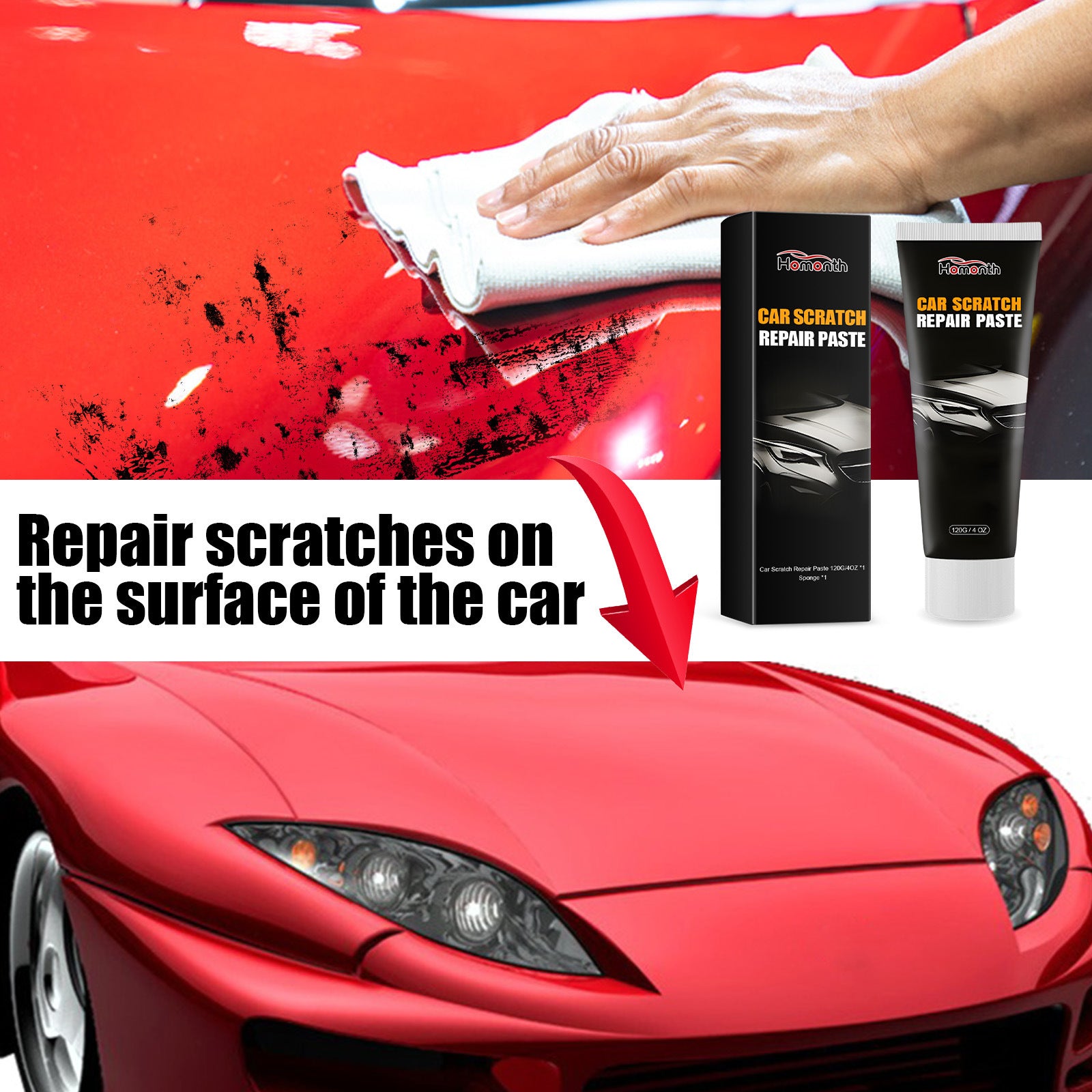 Homonth Cross-border Car Scratch Repair Paste - Deep Repair