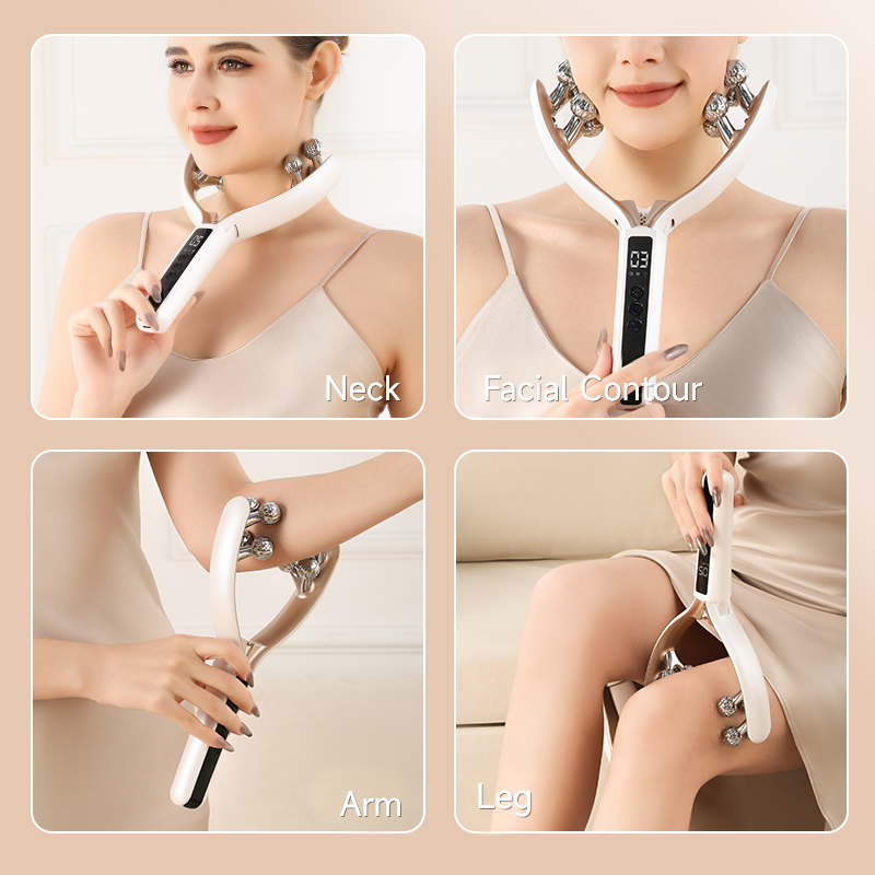 V-Shaped Face Contour Massager - EMS Microcurrent Roller
