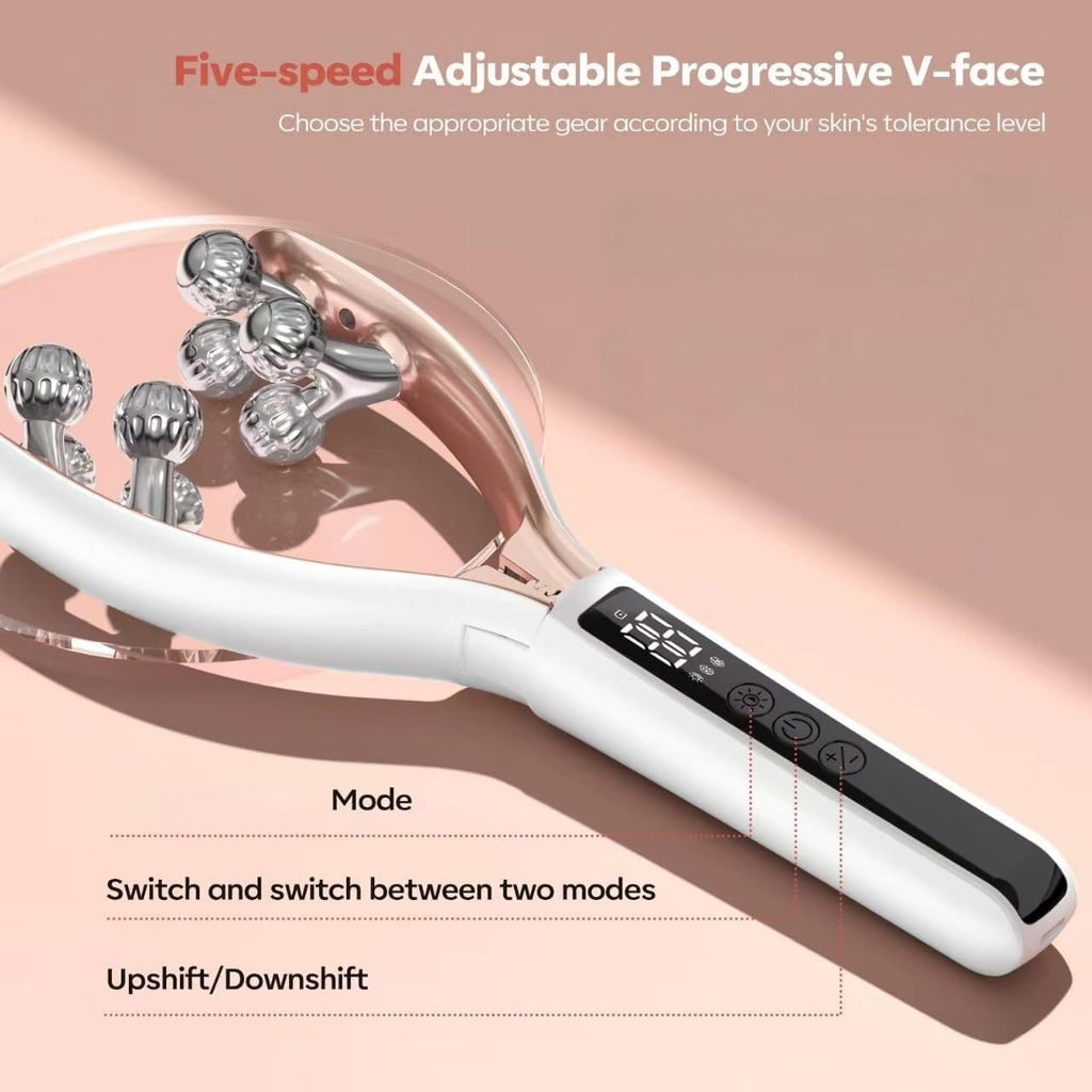 V-Shaped Face Contour Massager - EMS Microcurrent Roller