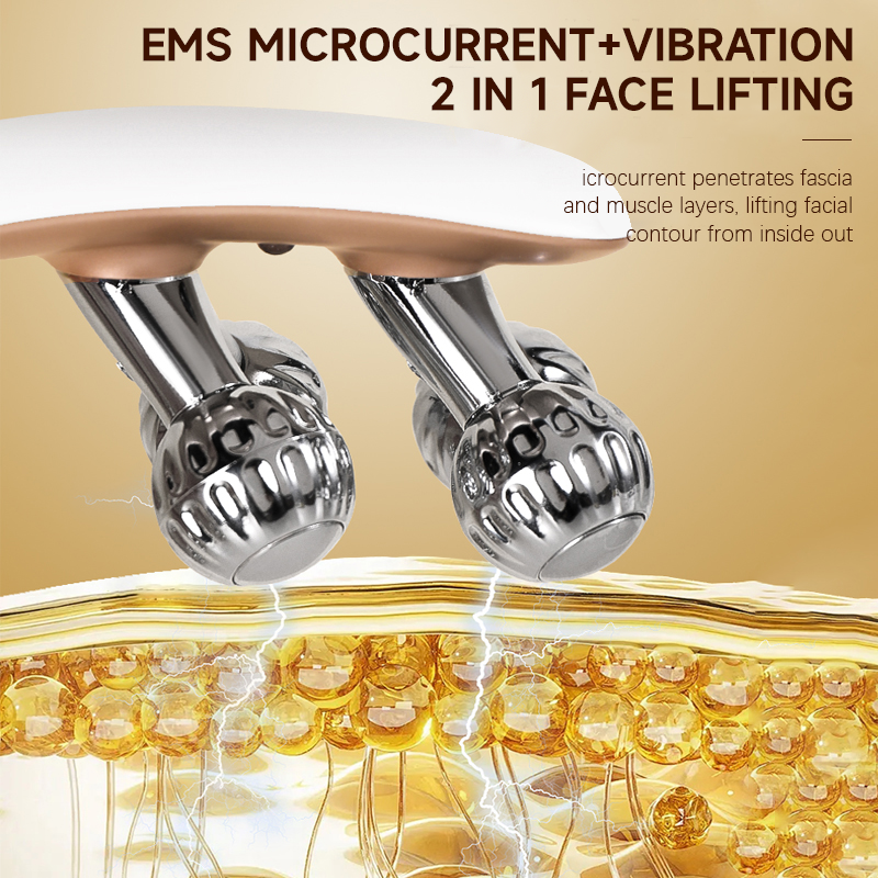 V-Shaped Face Contour Massager - EMS Microcurrent Roller