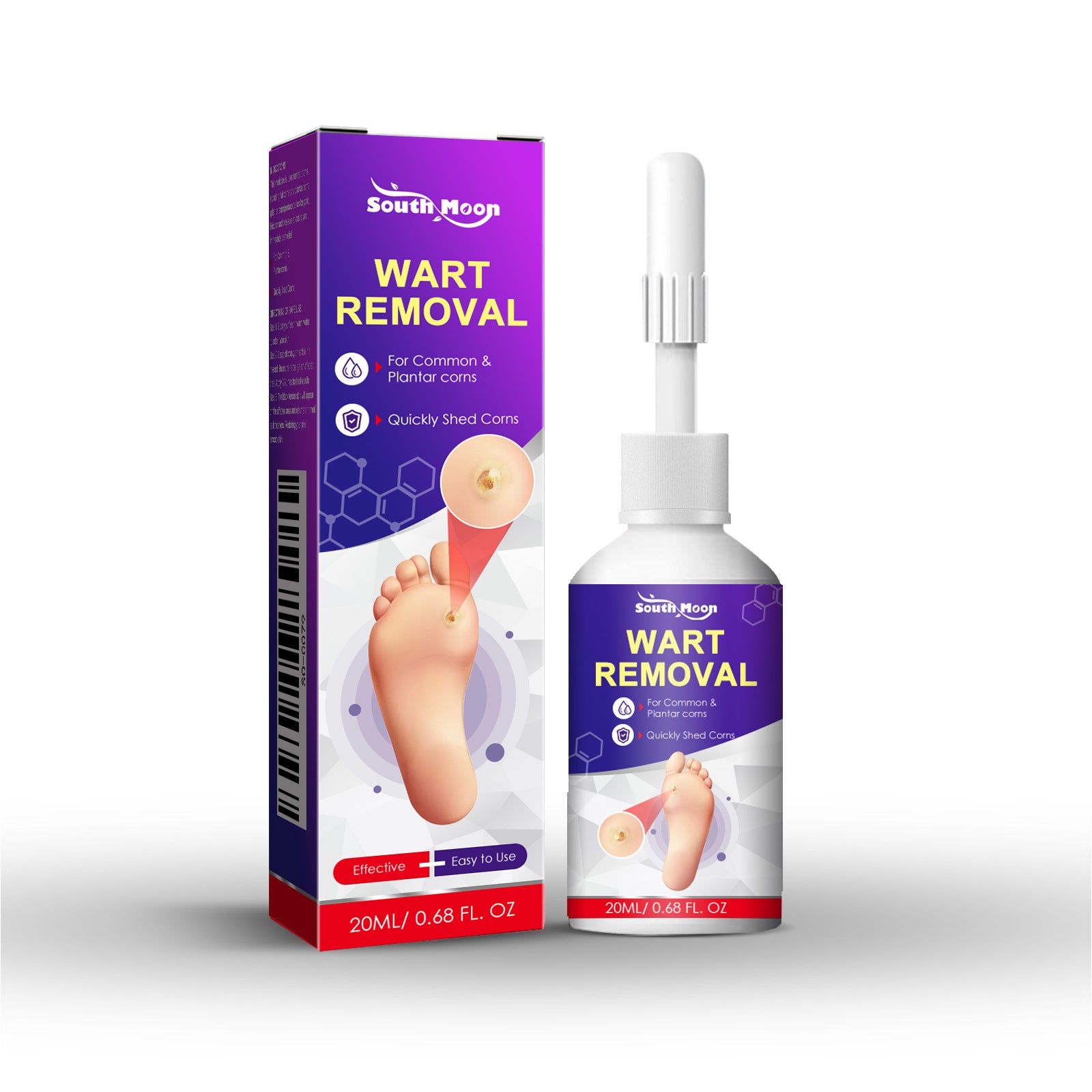 SOUTH MOON Foot Care Solution - Cleanses and Moisturizes Skin