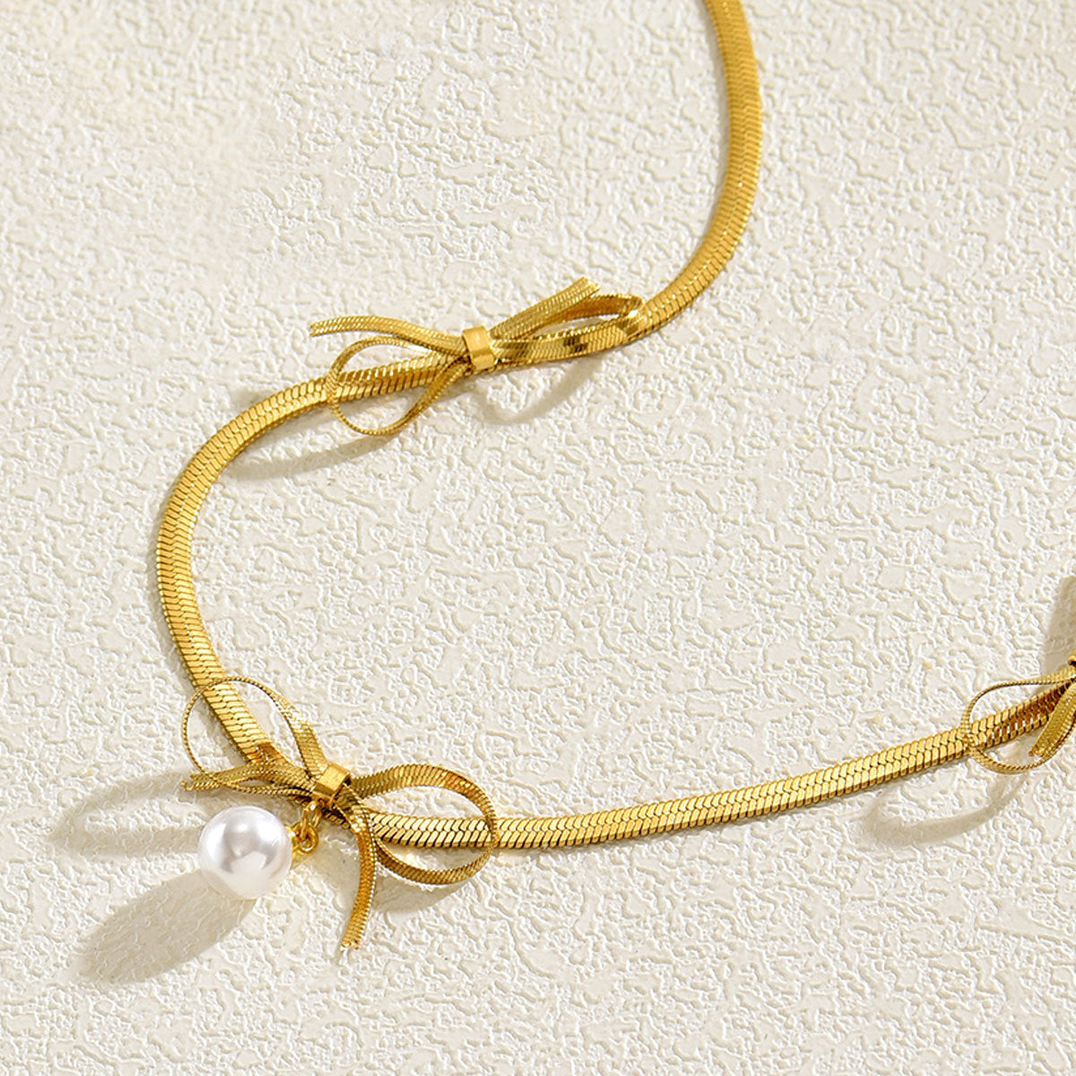 Cross-Border European Style Necklaces for Women - Bow Pendant