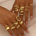 Light Luxury Stacking Rings Jewelry Set for Women