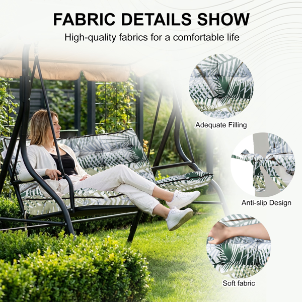 Outdoor Swing Cushions 63 Inch - Waterproof Meditation Cushion