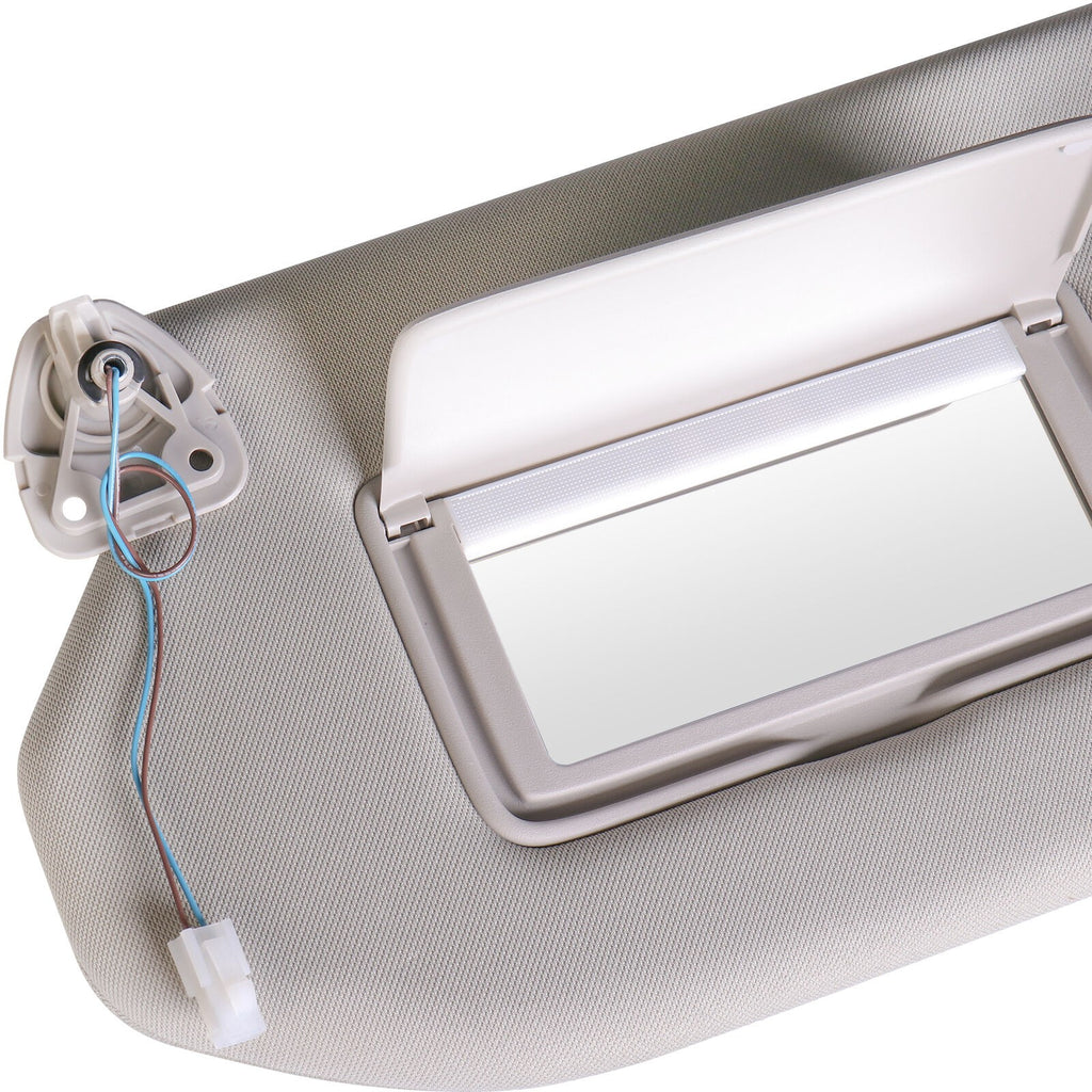 Driver Side Sun Visor Gray W-Mirror for Nissan Pathfinder