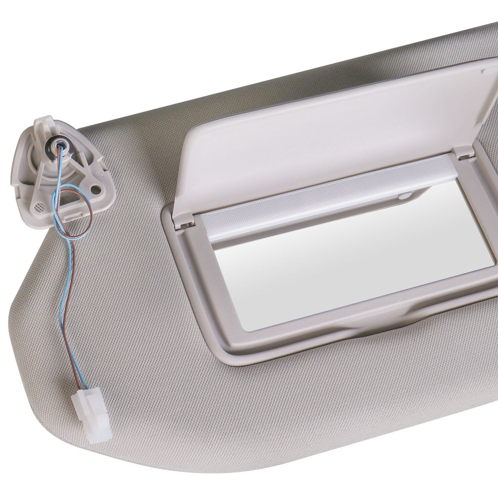 Driver Side Sun Visor Gray W-Mirror for Nissan Pathfinder