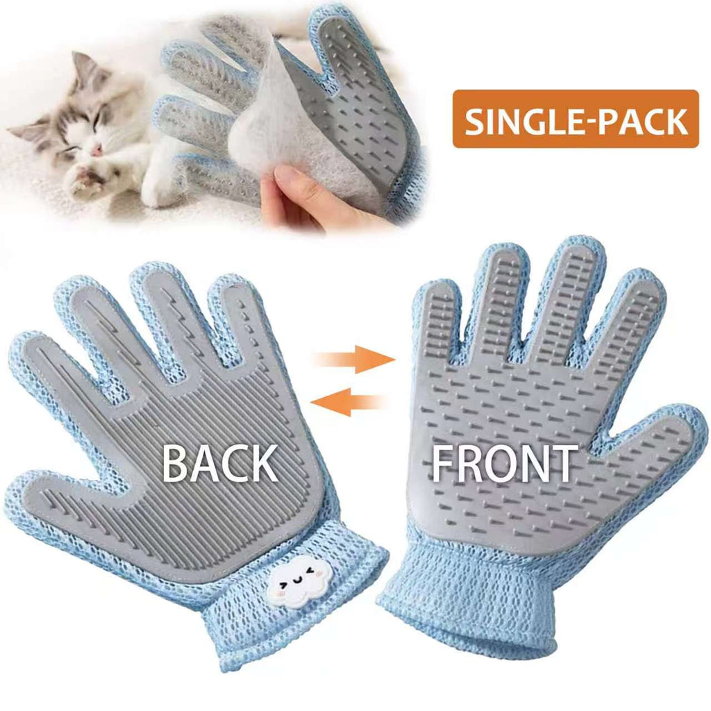 2in1 Double Sided Pet Grooming Glove for Cats & Dogs