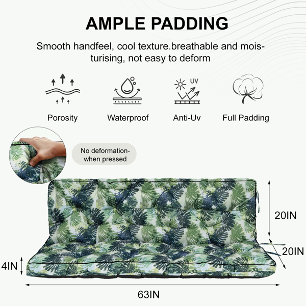 Comfortable Outdoor Swing Cushions 55 Inch for Relaxation