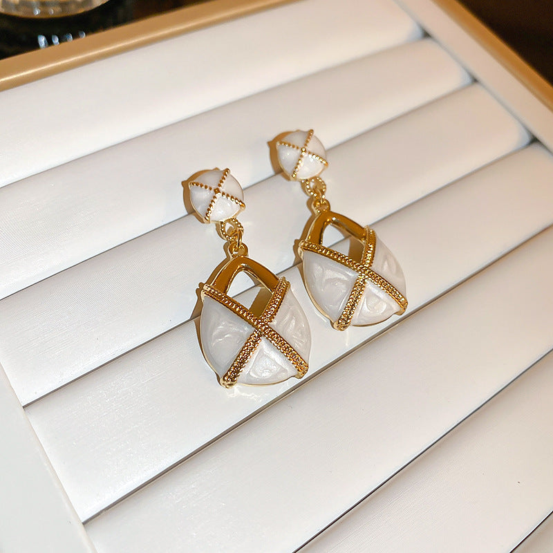 Retro Vintage Earrings for Women - Elegant French Style Studs