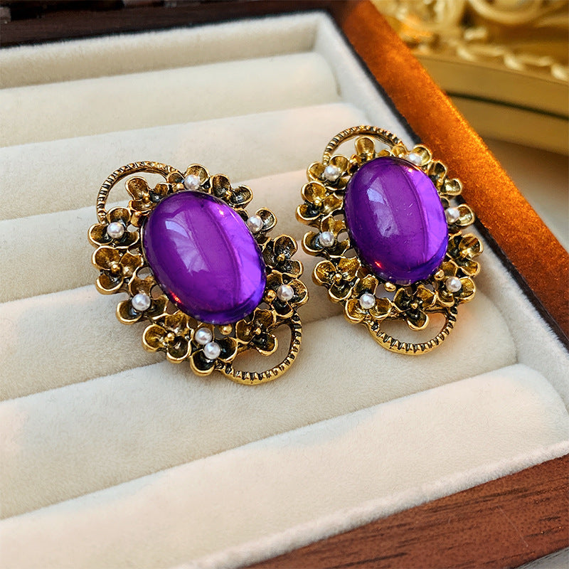 Elegant French Vintage Premium Stud Earrings for Women