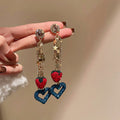 Exquisite Zircon Drop Earrings for Women - Korean Style Vintage