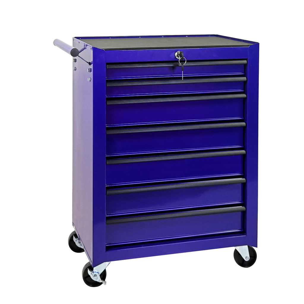 7-Drawer Rolling Tool Storage Cabinet - Amethyst Charm Purple