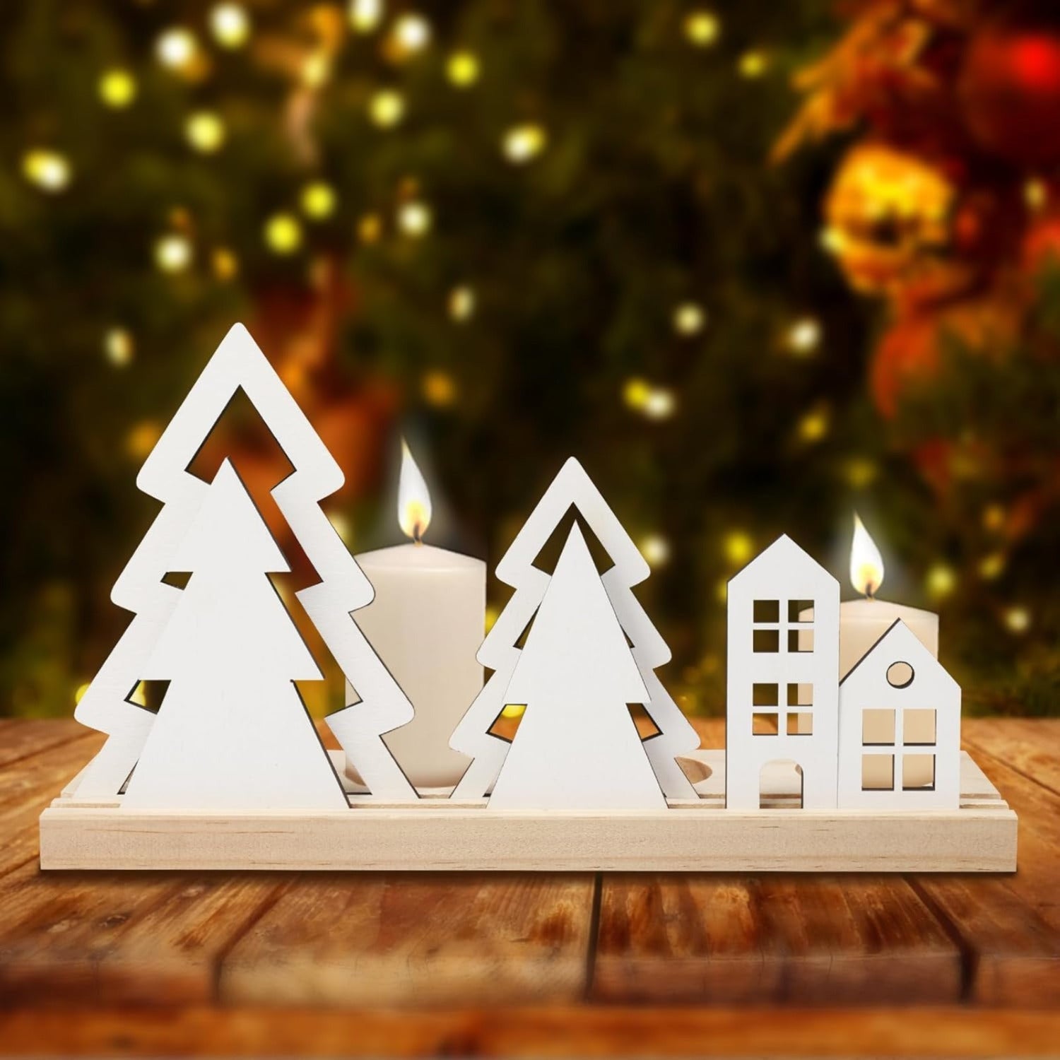Christmas Tealight Holders for Advent Arrangements