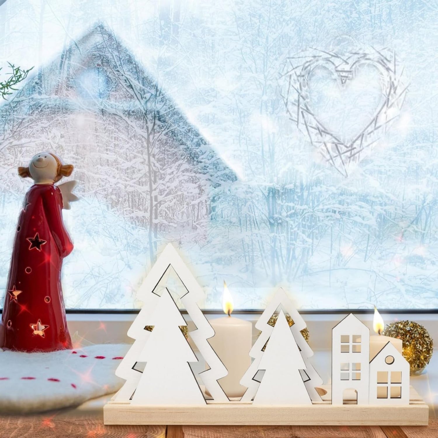 Christmas Tealight Holders for Advent Arrangements