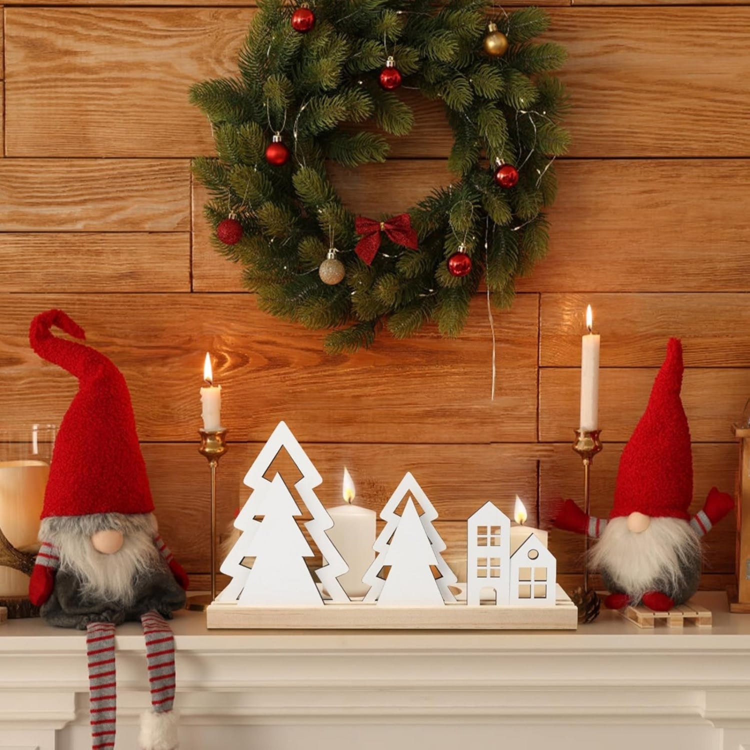 Christmas Tealight Holders for Advent Arrangements
