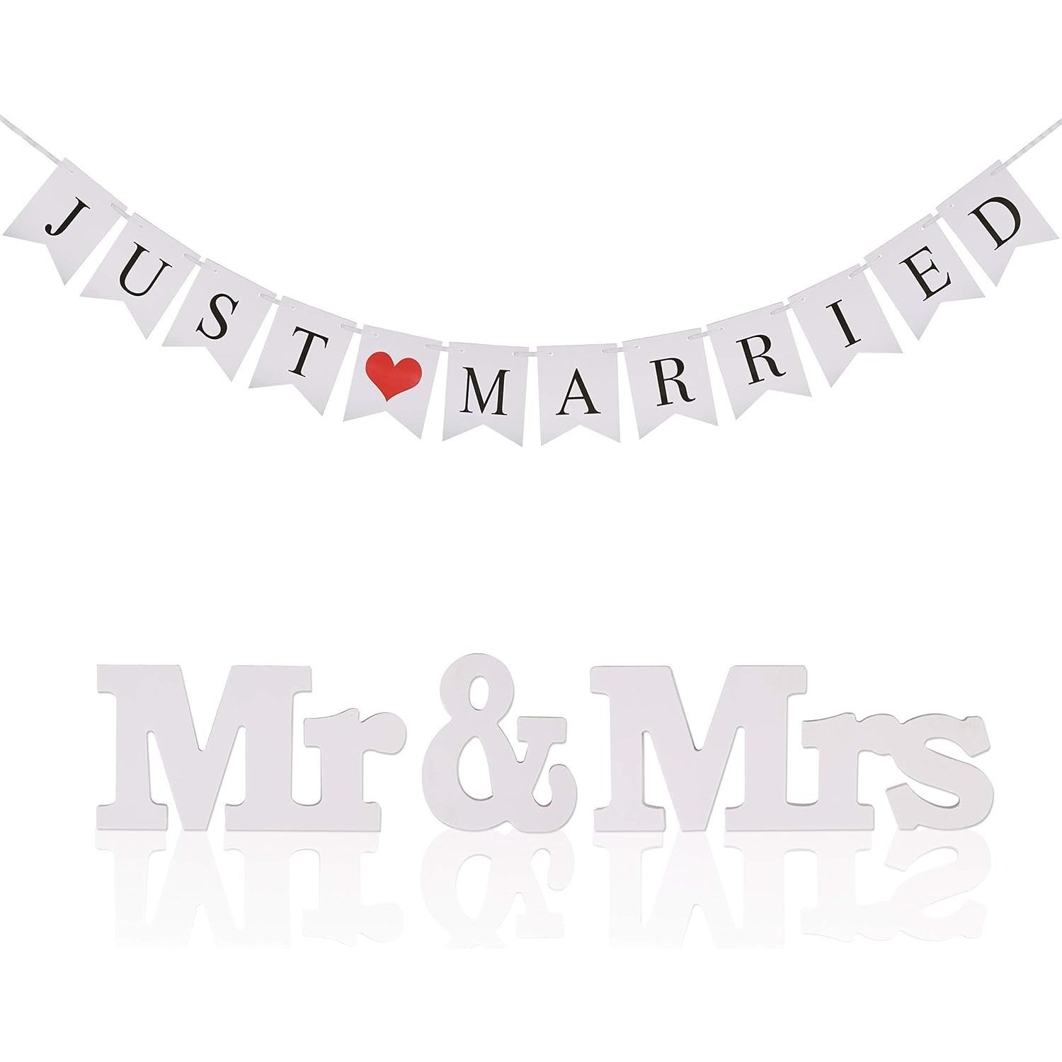 Mr & Mrs Letter Signs Wedding Table Decoration
