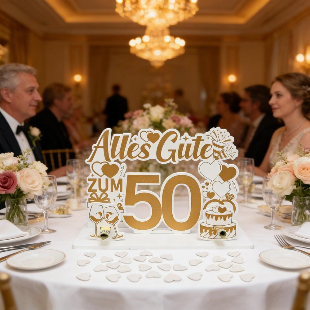 Golden Wedding Anniversary Money Gift for 50th Celebration
