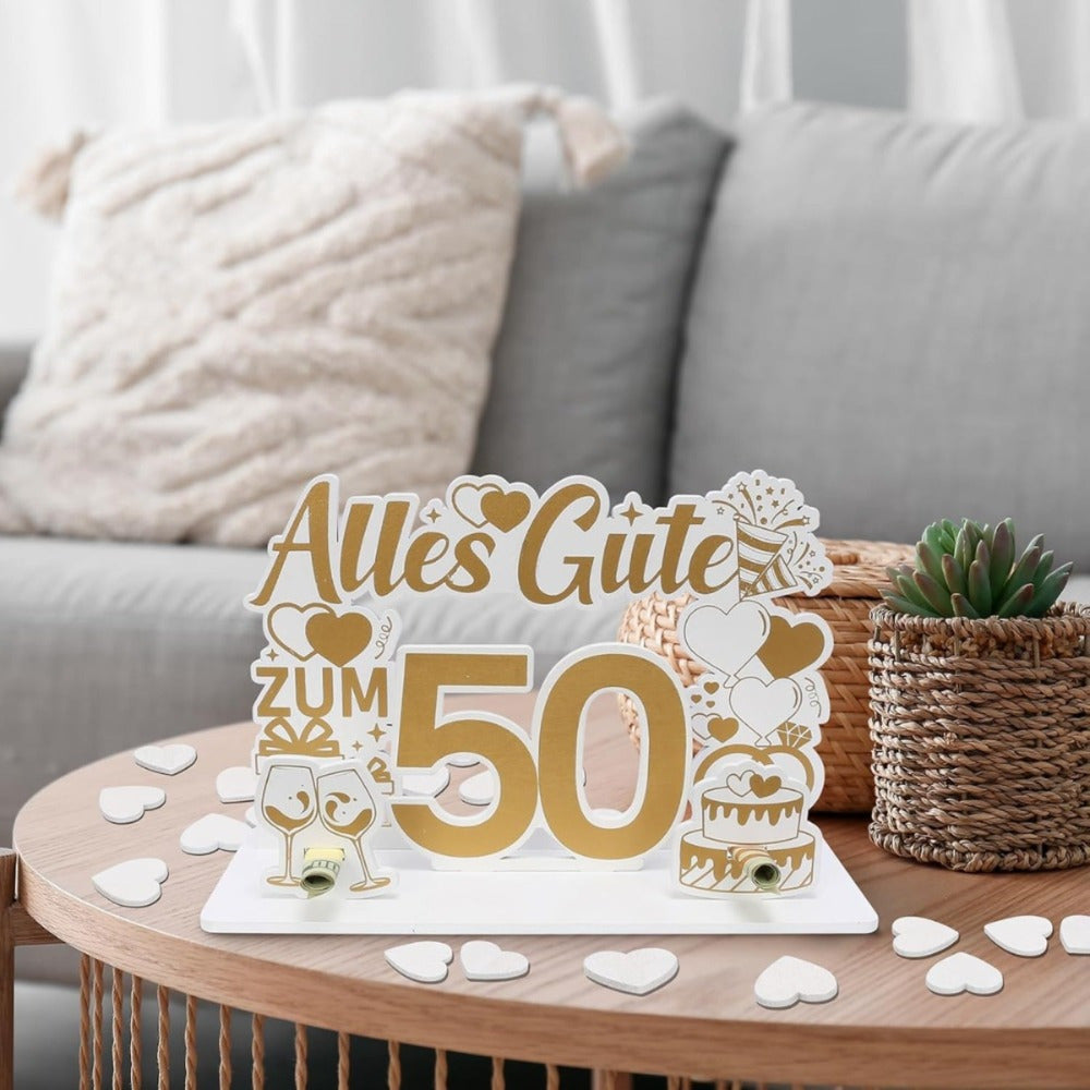 Golden Wedding Anniversary Money Gift for 50th Celebration