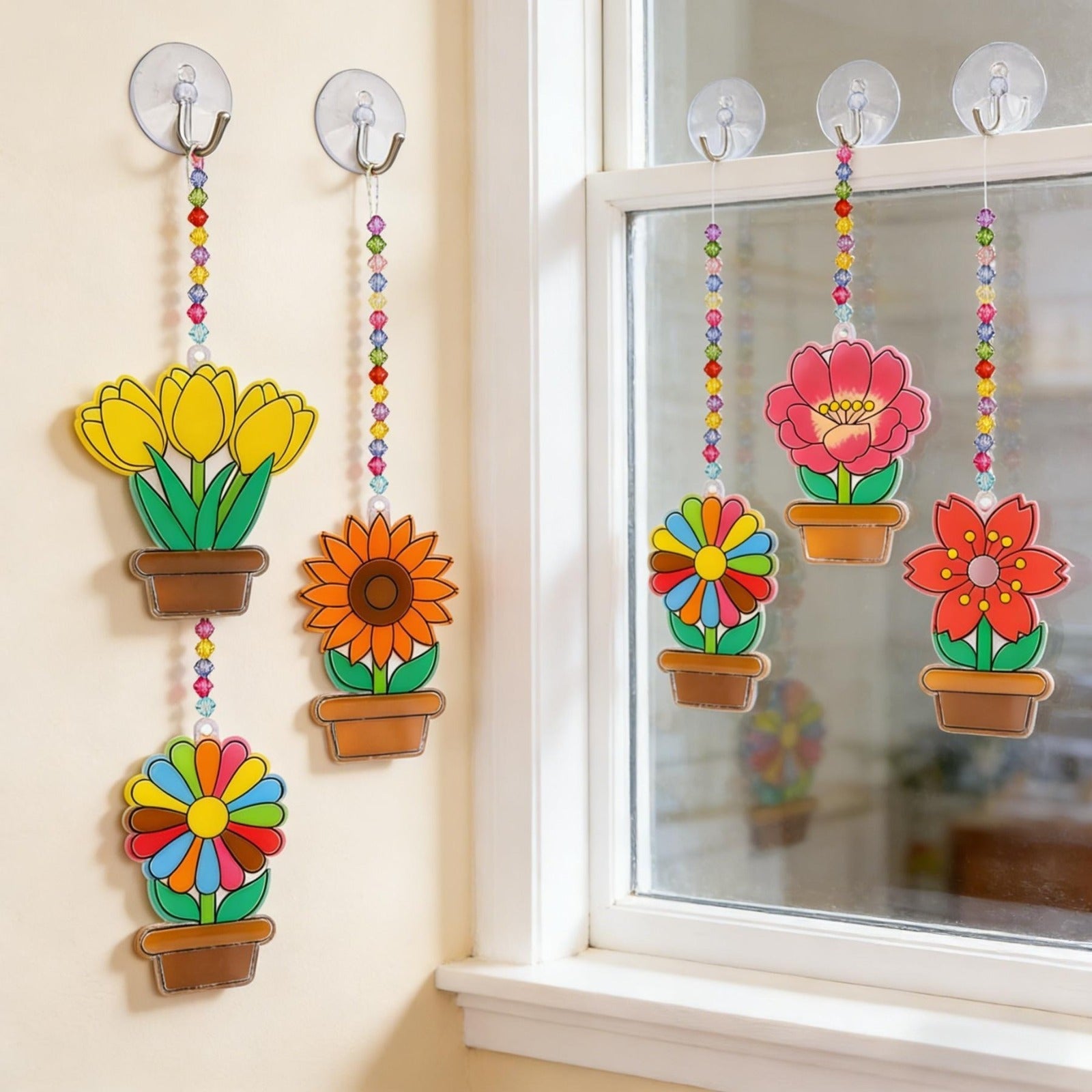 Set Of 12 Wooden Flowers To Paint - Creative Craft Set