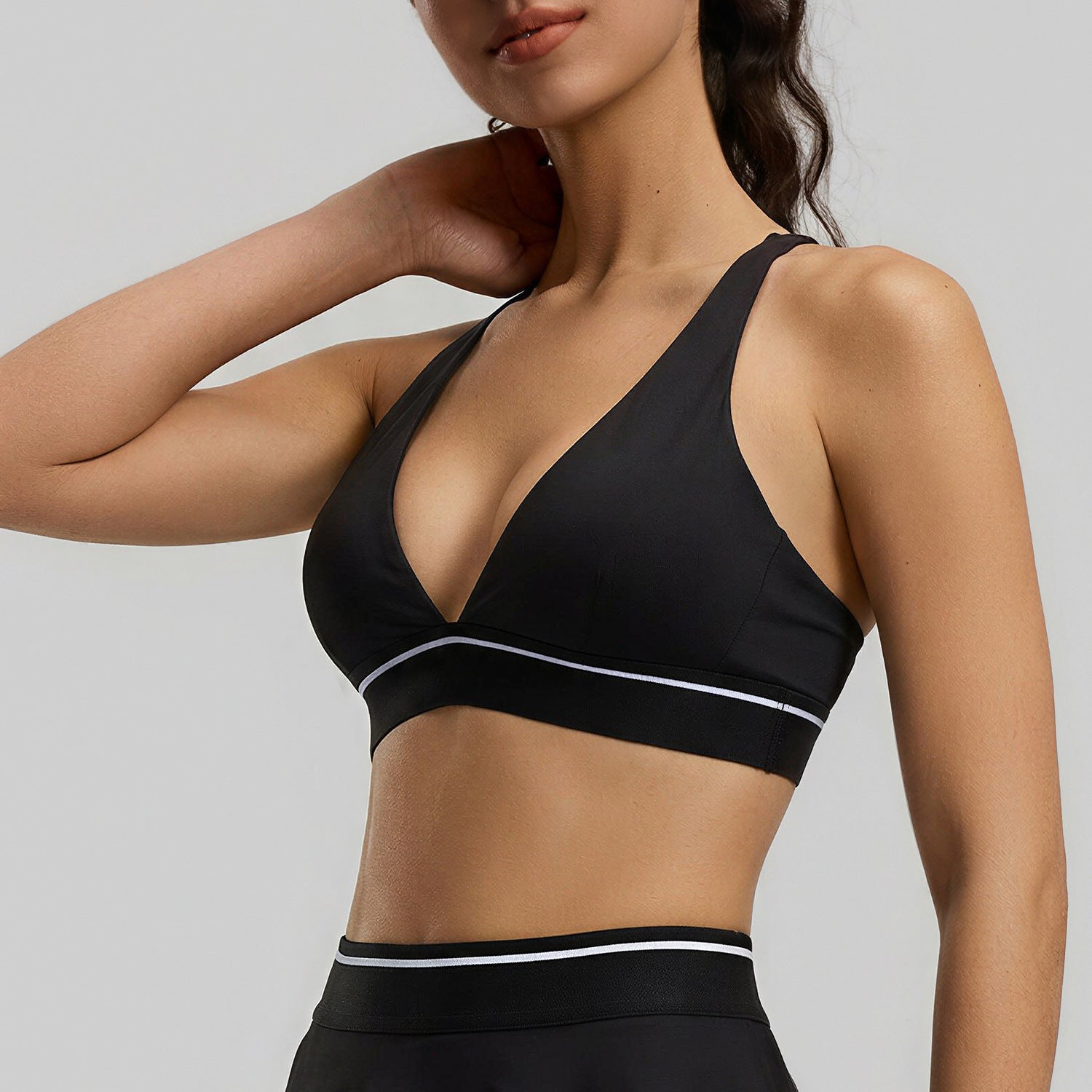 Women's Tight Yoga Bra with Beautiful Back Design