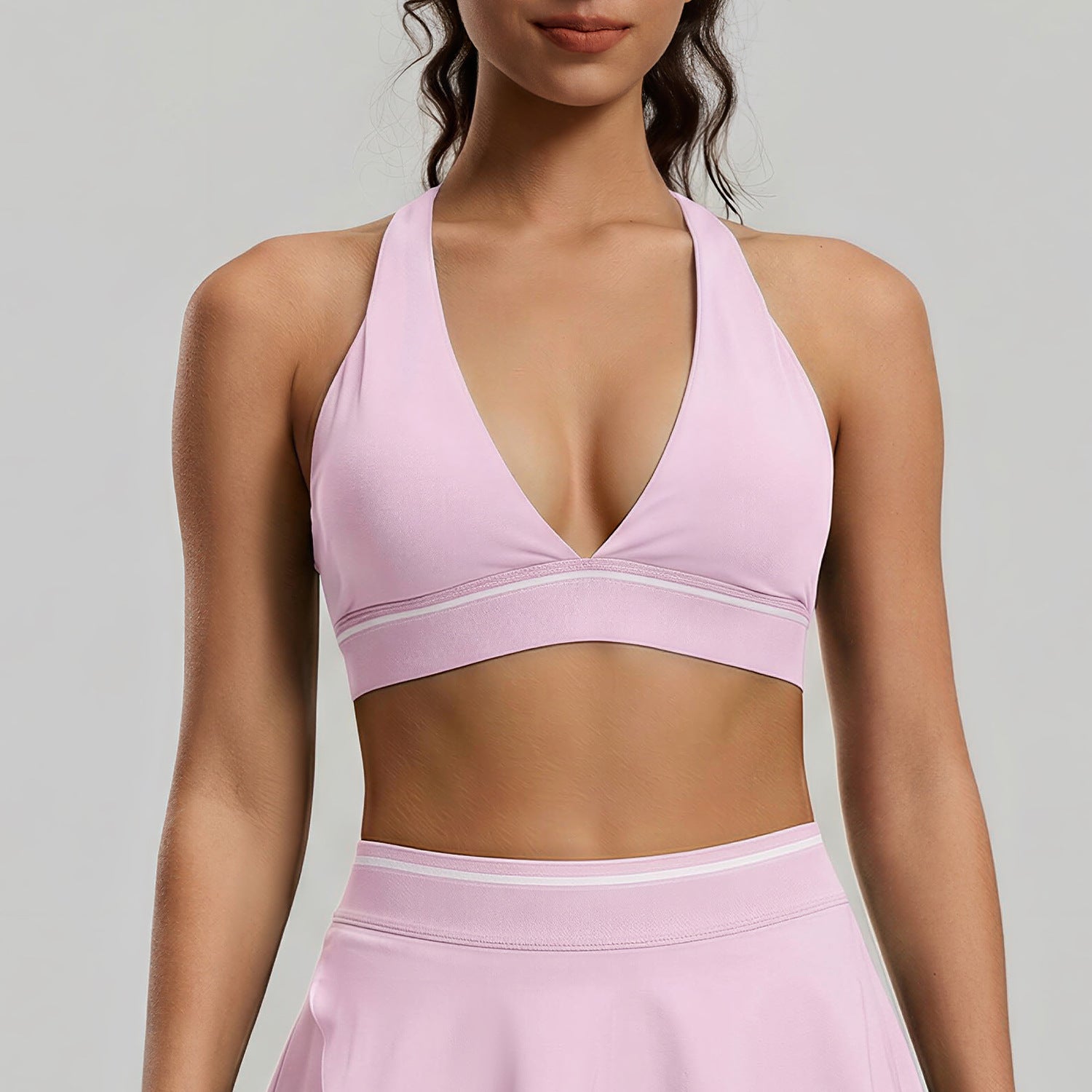 Women's Tight Yoga Bra with Beautiful Back Design