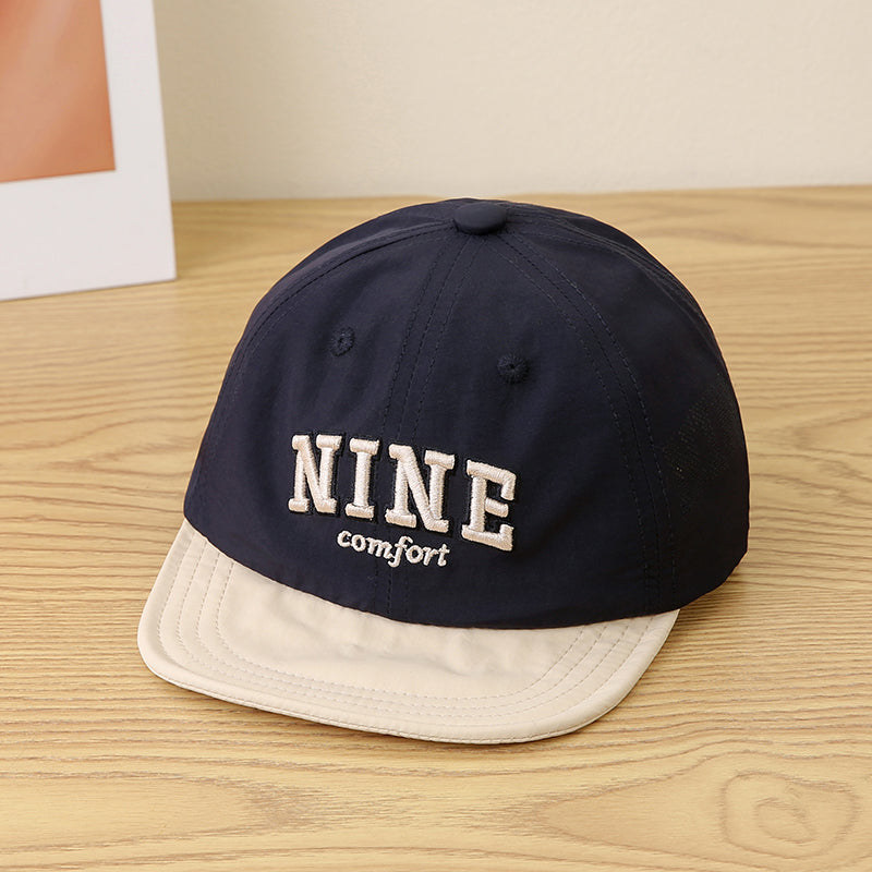 Children's Multi-color Nine Embroidered Baseball Cap for Travel