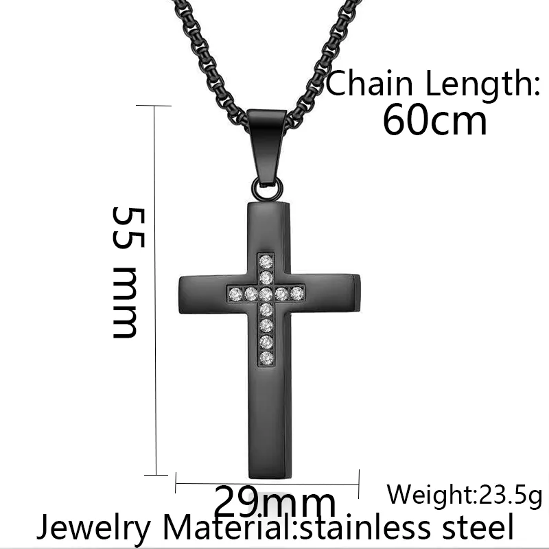 Elegant Gold Necklace with Stainless Steel Pendant & Zircon