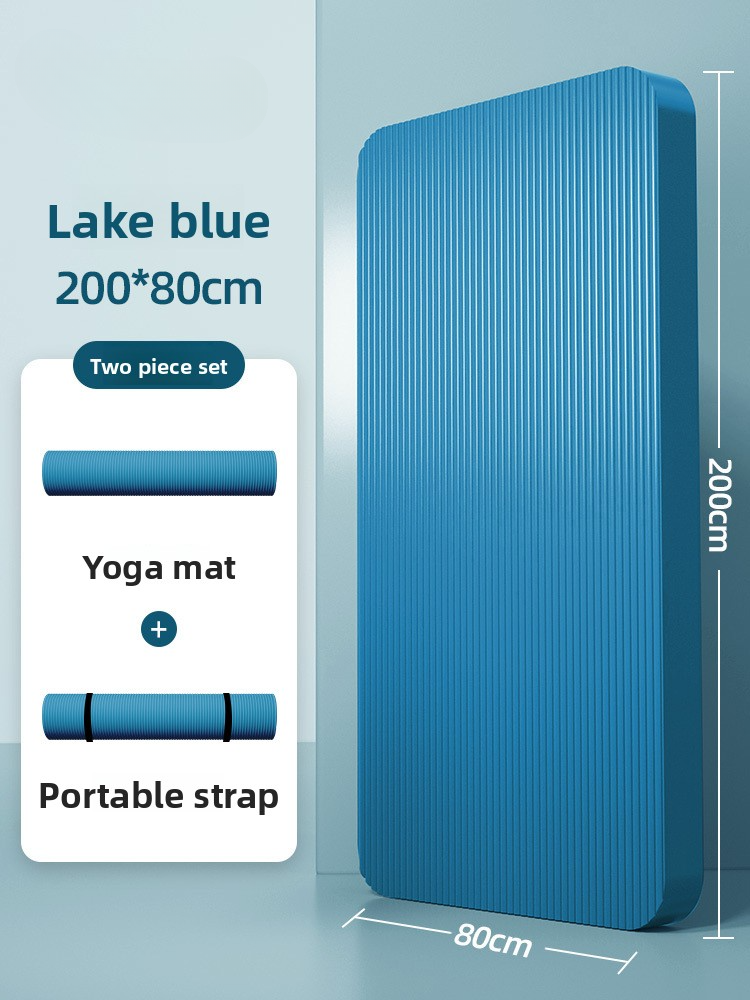Non-slip Extra-long Yoga Blanket for Home and Gym Use