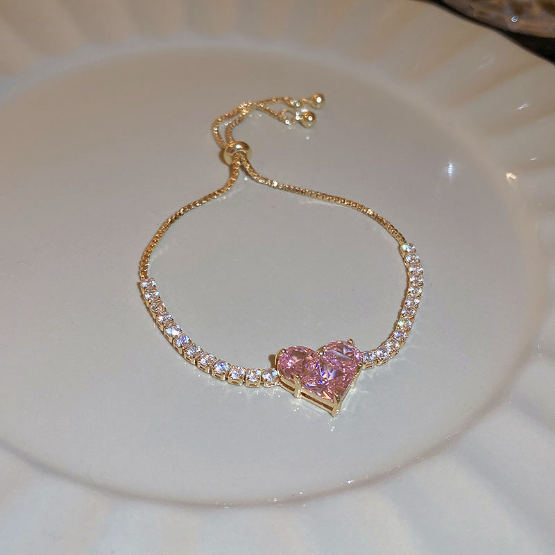Luxury Floral Clasp Bangle - French Style Flower Bracelet