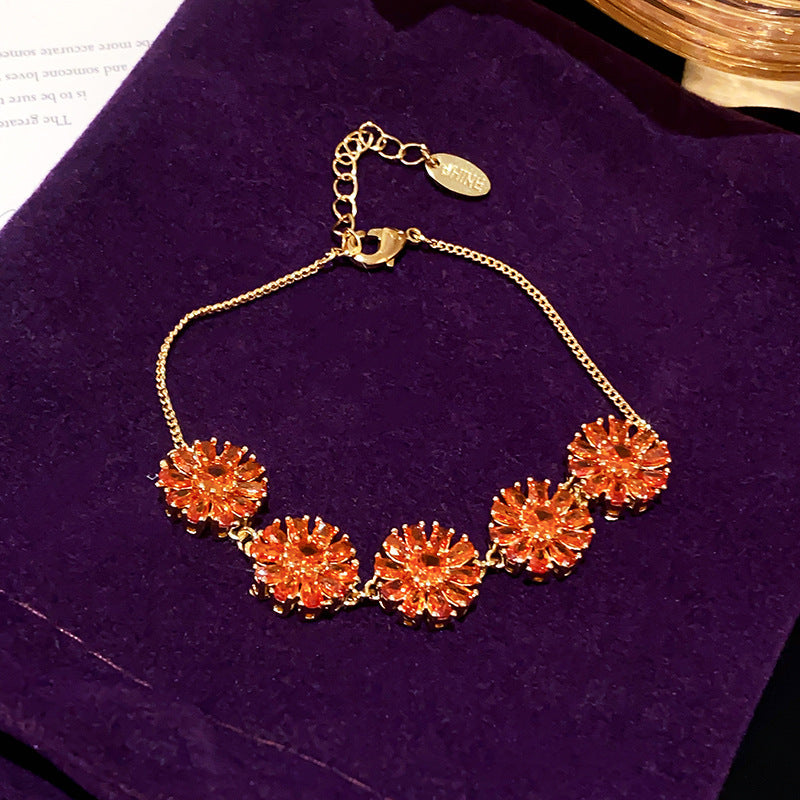 French Style Oval Zircon Bracelet - Chic Contemporary Jewelry