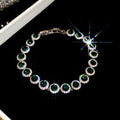 Ins Style Korean Rhombus Zirconia Bracelet - Chic Minimalist Bangle