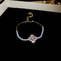 Western Style Zirconia Love Heart Bracelet - Chic Bangle