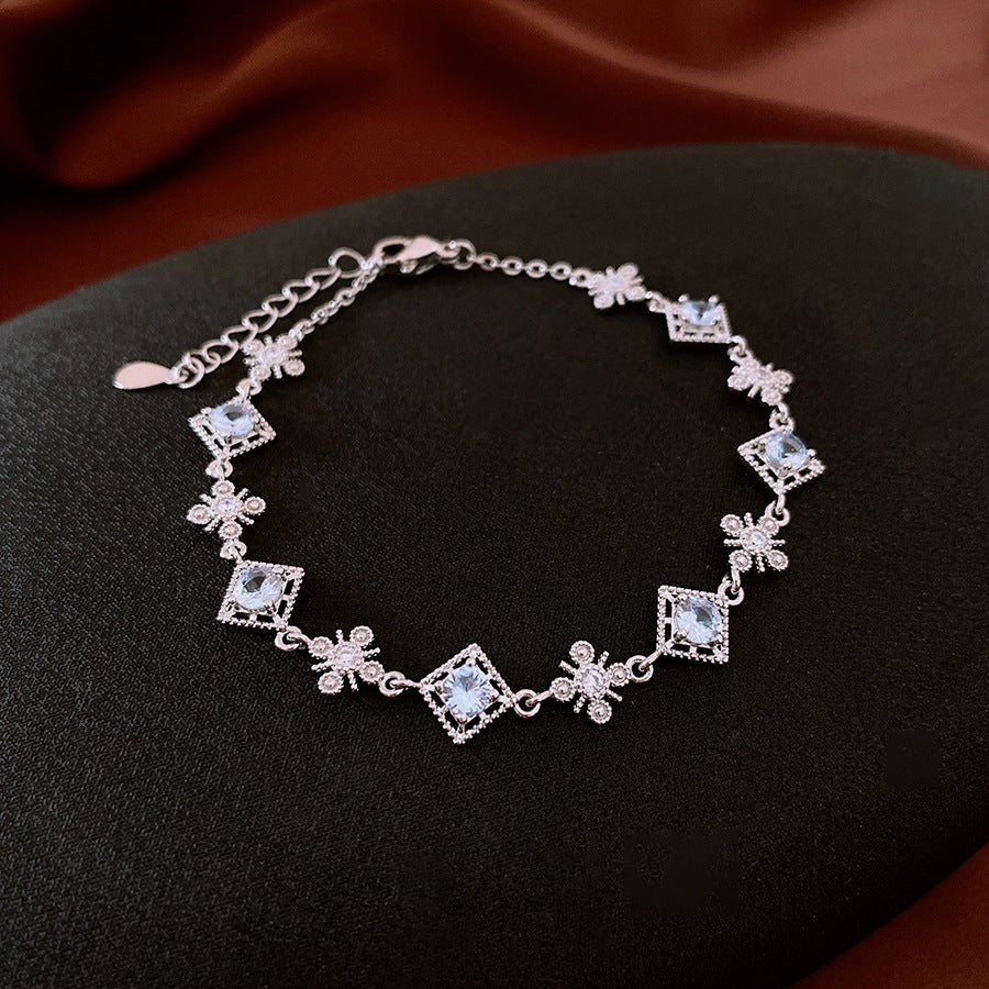 Elegant 18K Gold Plated Cubic Zirconia Magic Circle Bracelet